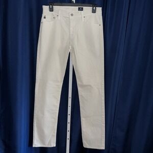 AG Adriano Goldschmied Pants Mens 32 White Graduate Tailored Corduroy 32x34 NEW